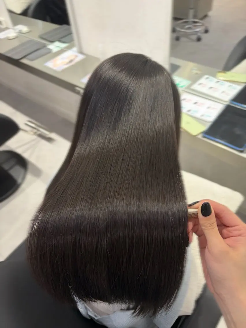ロング 縮毛矯正 カット 縮毛矯正 🫧縮毛矯正支持率 No.1 ほのか🫧のヘアスタイル