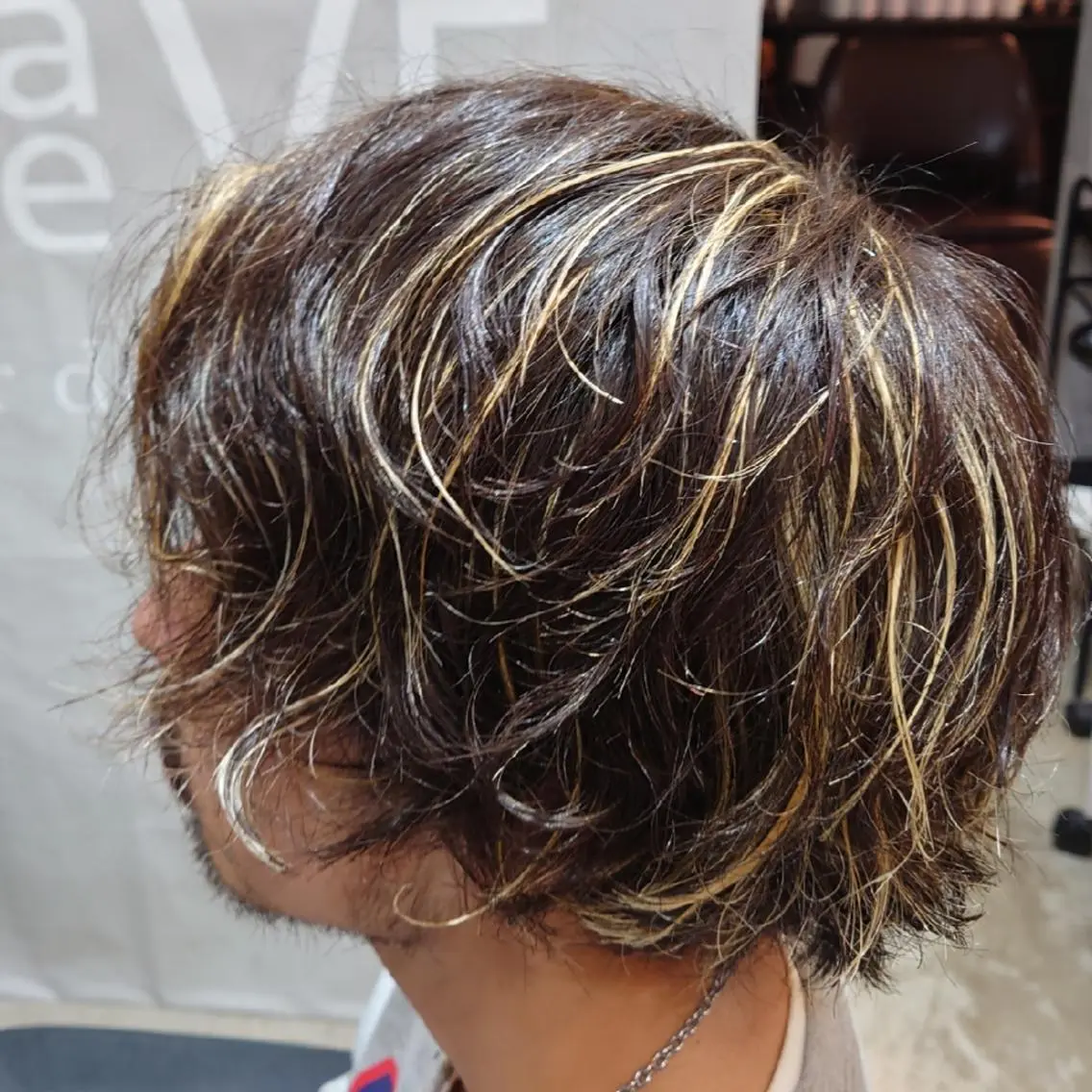 ショート カラー ハイライトカラー ハイライト 浅野  勇貴のヘアスタイル