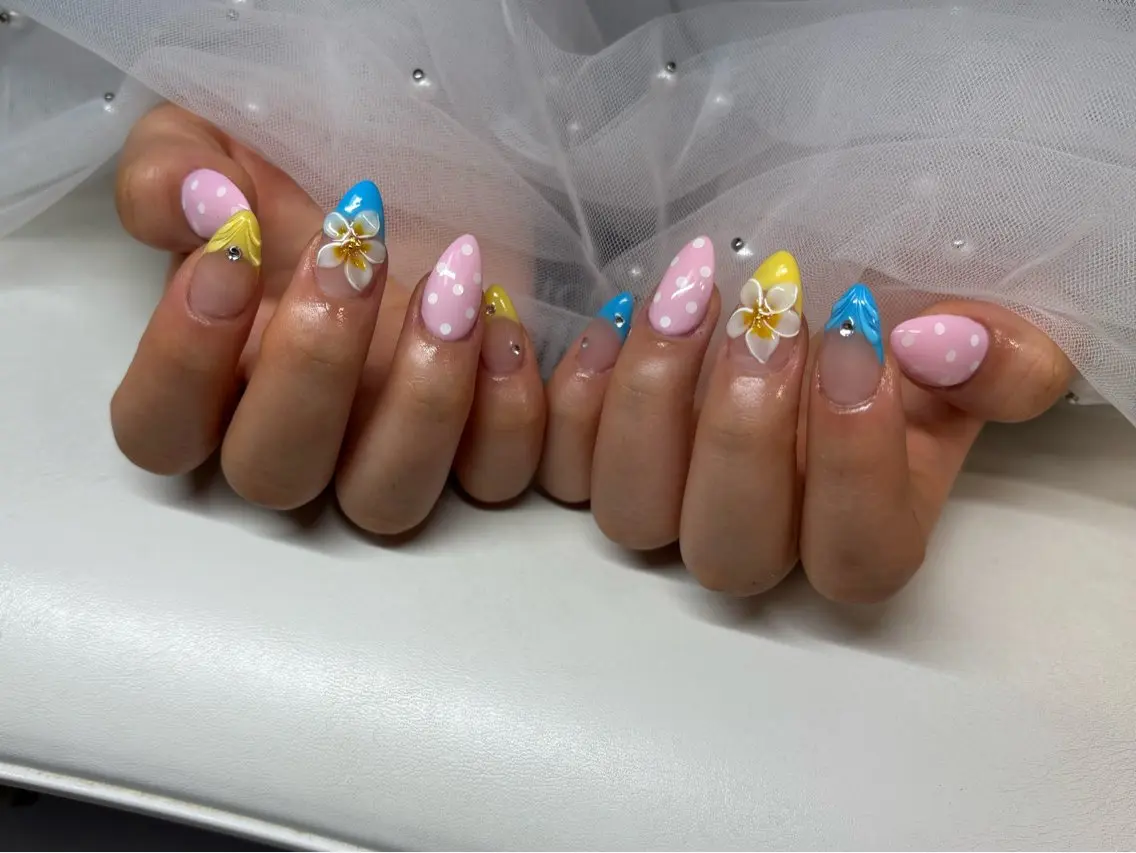 ネイル 長さ出し 門真市ネイルサロン♡ KUMI.HANAのネイルデザイン