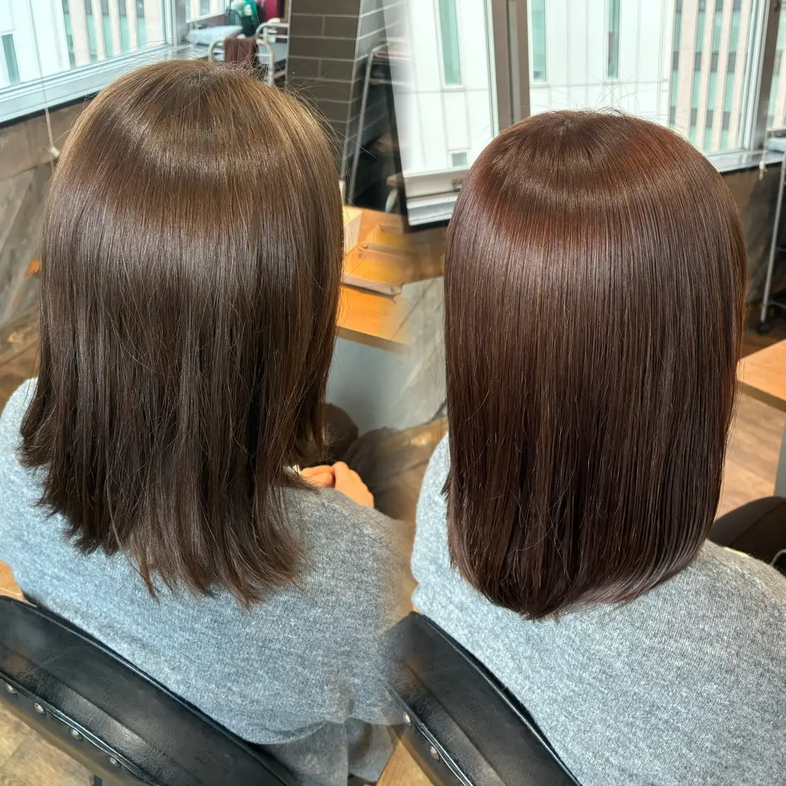カラー ブラウンカラー モカブラウン ヘアカラー 金子 千桜のヘアスタイル