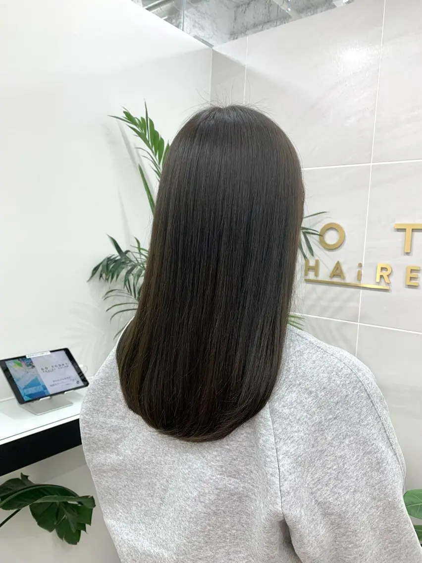 セミロング カラー 本格ヘッドスパ🌿 ×ヘア 佐藤のヘアスタイル