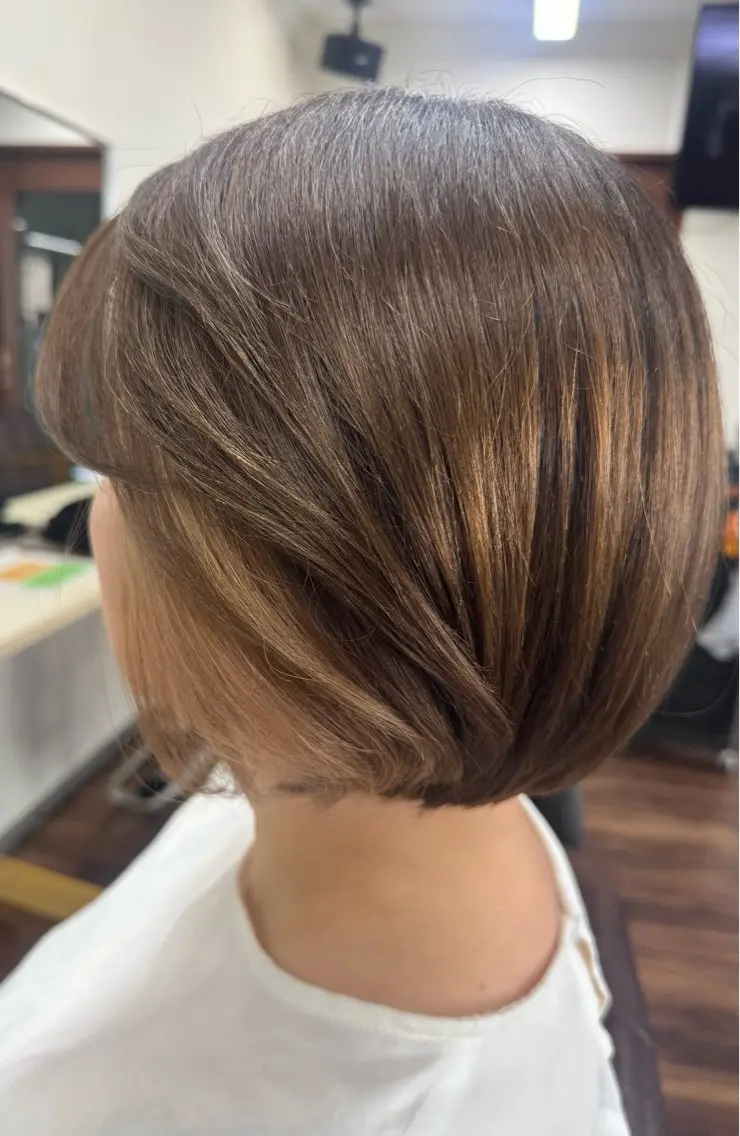 ショート ボブ 髪質改善 安井 友紀子のヘアスタイル
