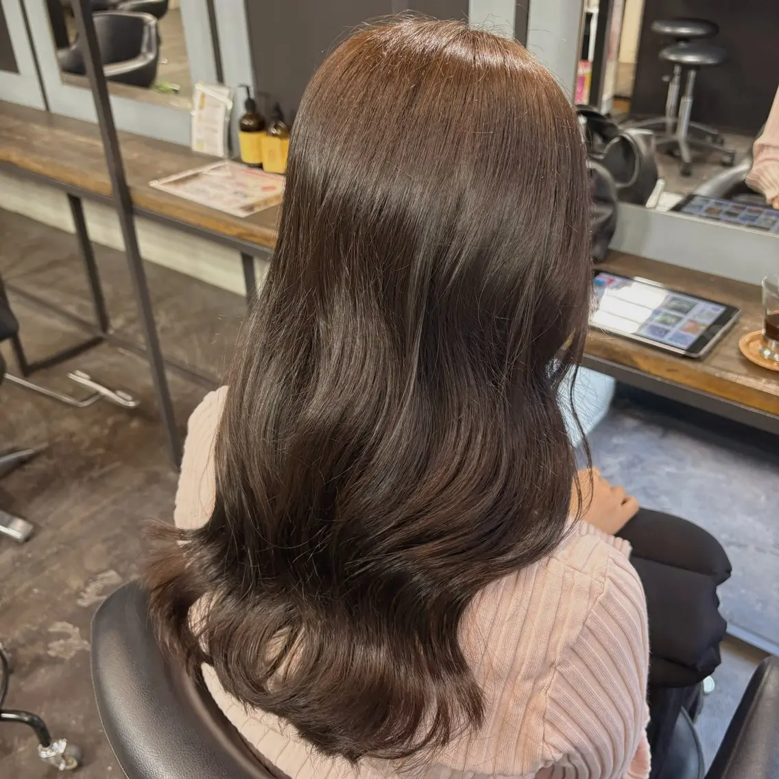 セミロング カラー ブラウンカラー カット ヘアカラー 透明感カラー /髪質改善🫧ユイカのヘアスタイル