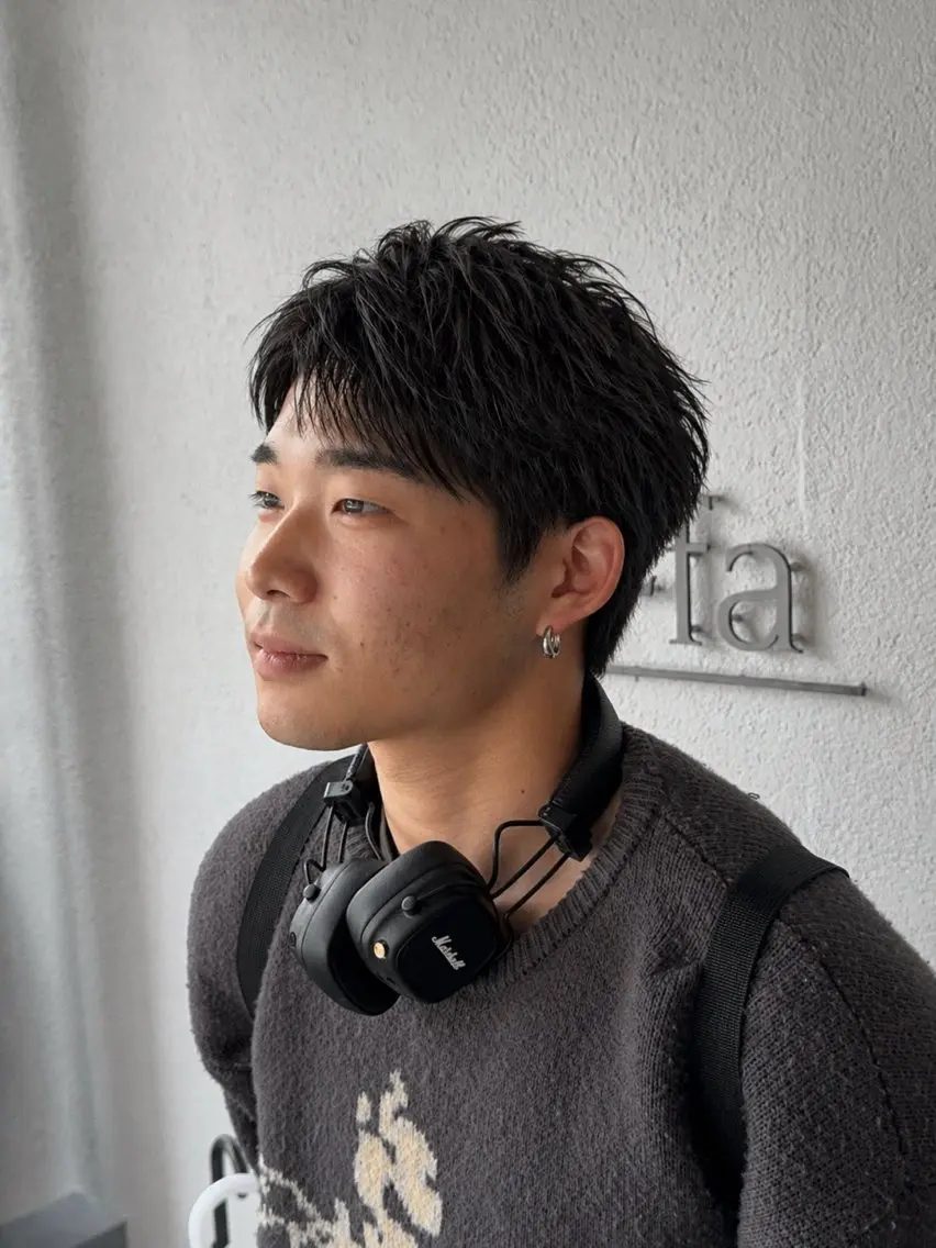 ショート メンズ 丹生 滉太のヘアスタイル
