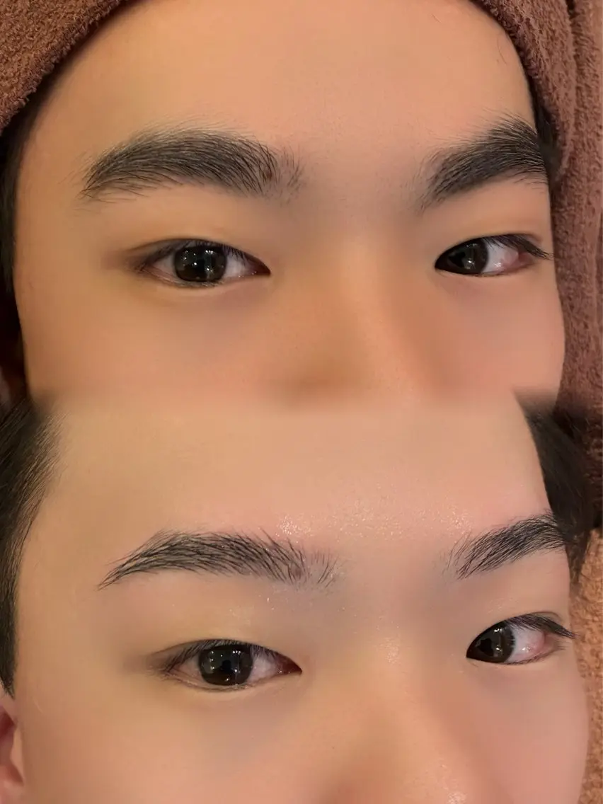 【メンズ🙋🏻♂️】まつ毛パーマ+眉毛wax脱毛(鎮静ケア・美容液コーティング付き)の写真