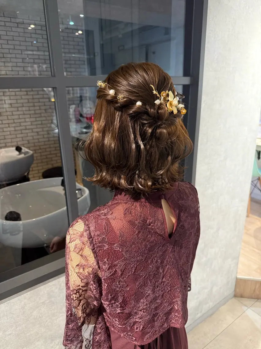 ヘアアレンジ 卒業式のヘアスタイル ヘアセット 池田 みのりのヘアスタイル
