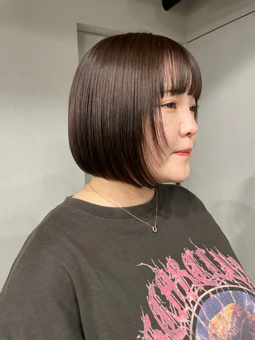 ミディアム カラー カット ヘアカラー トリートメント 表参道🌿赤み消し カラー/チナツのヘアスタイル