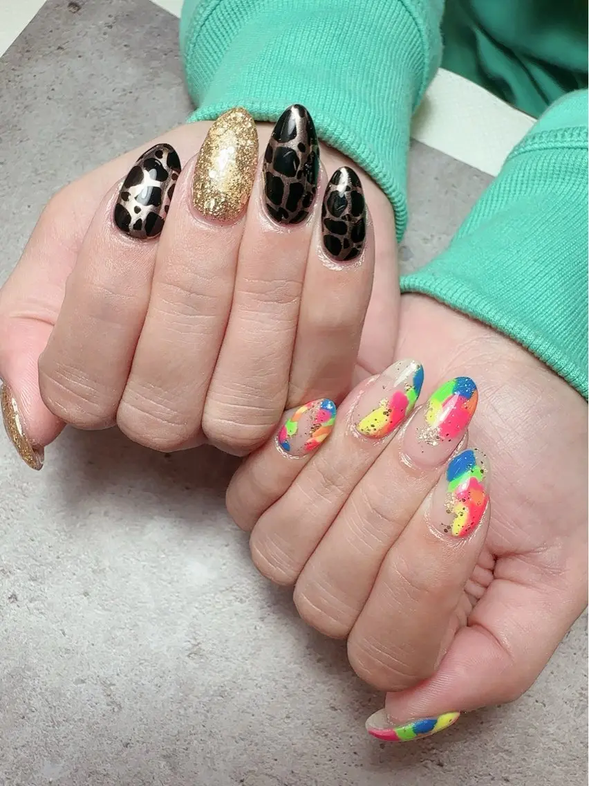 ネイル アートネイル 入学式 ハート マグネットネイル 持ち込み ハンドネイル Nailsalon Mimiy..♡のネイルデザイン