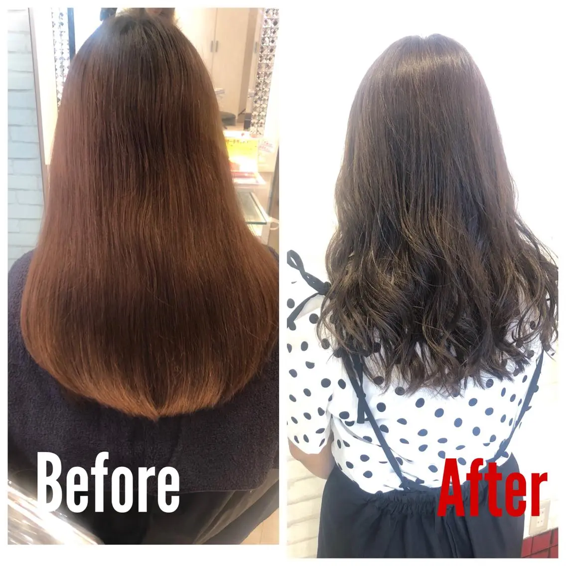 ロング カラー イルミナカラー オレンジ 巣鴨髪質改善サロン 🌈NONOKAのヘアスタイル