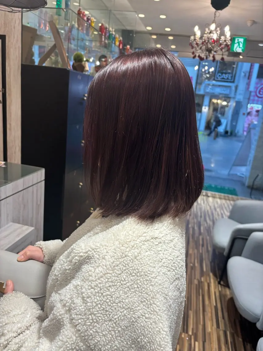 ミディアム カラー EARTH 寺本尚生のヘアスタイル