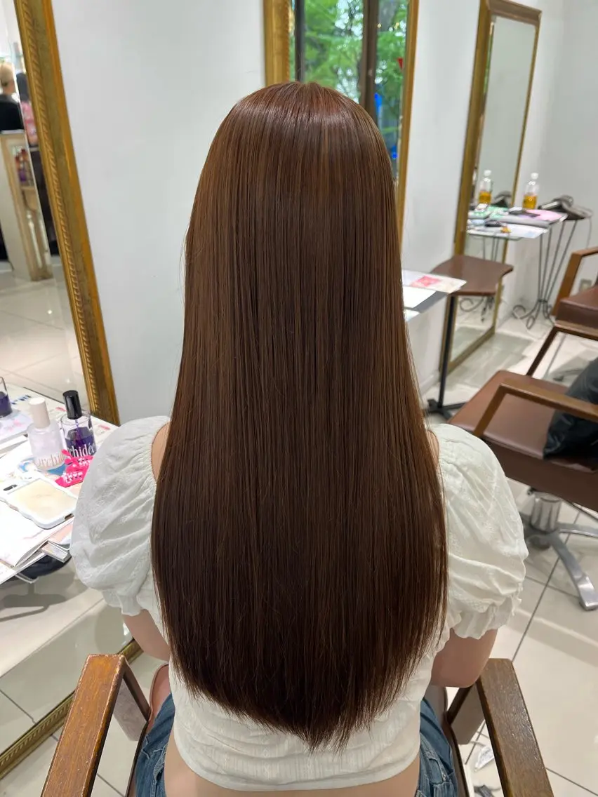ロング 韓国風・透明感・艶髪 🩵Hanaka◝✩のヘアスタイル