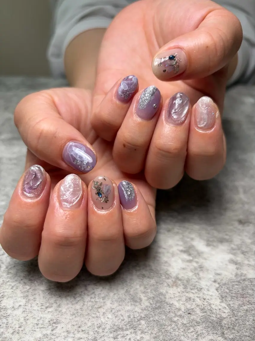 ネイル アートネイル ニュアンスネイル ハンドネイル RISA joie nailのネイルデザイン