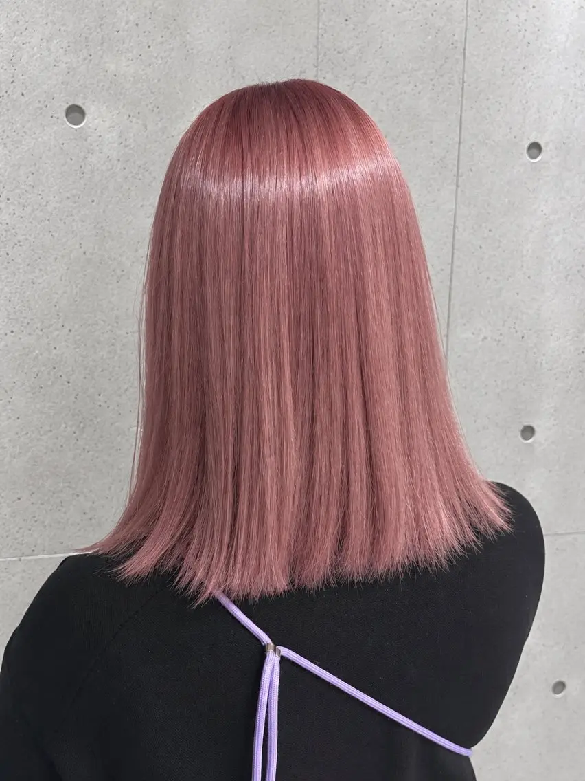 セミロング ヘアカラー 推し活カラー/ アレンジ🩵ayaのヘアスタイル