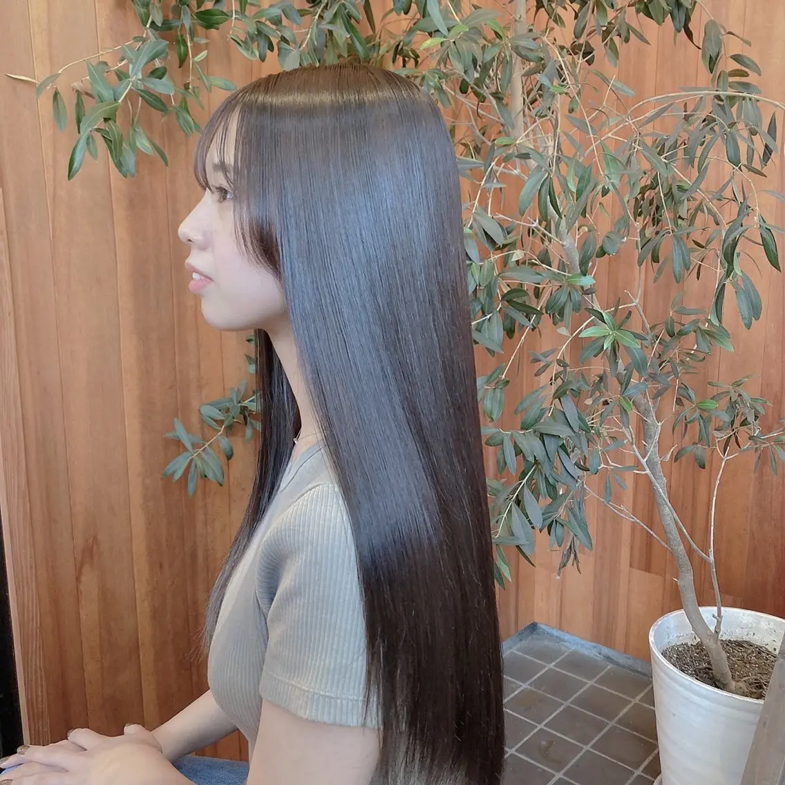 ロング カラー ブルーカラー ブルージュ グレージュ モデル募集中 🌷hitohitoのヘアスタイル