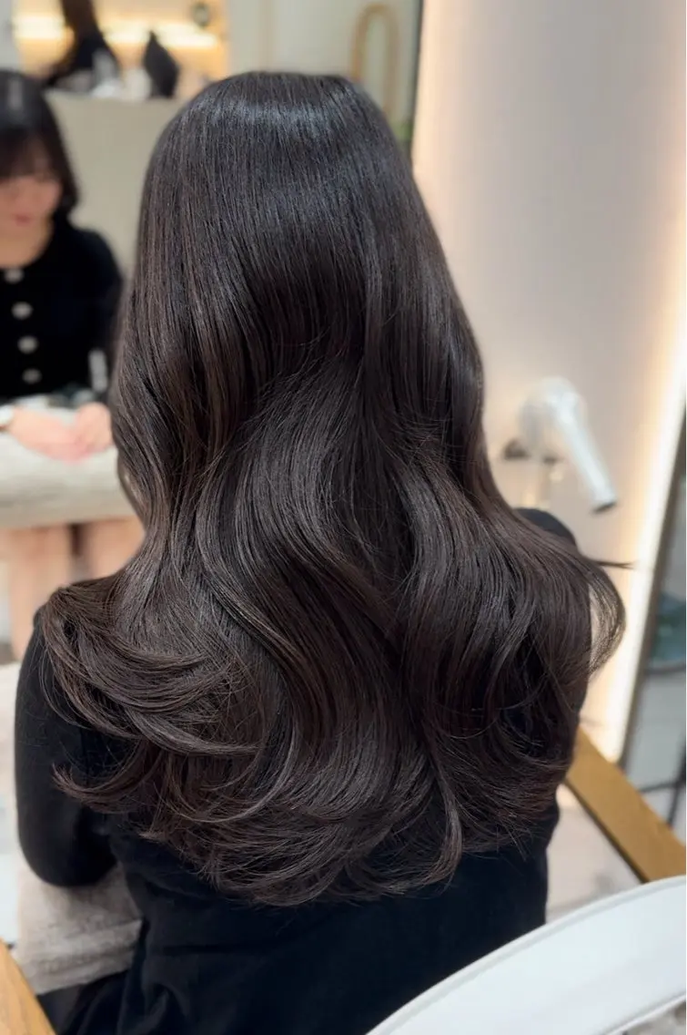 ロング カット ヘアカラー トリートメント 韓国ヘア🩶侑矢 艶髪透明感/福岡のヘアスタイル