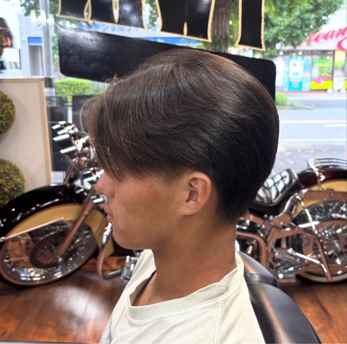 ショート メンズ センターパート フクヤマサクラ /メンズカットのヘアスタイル