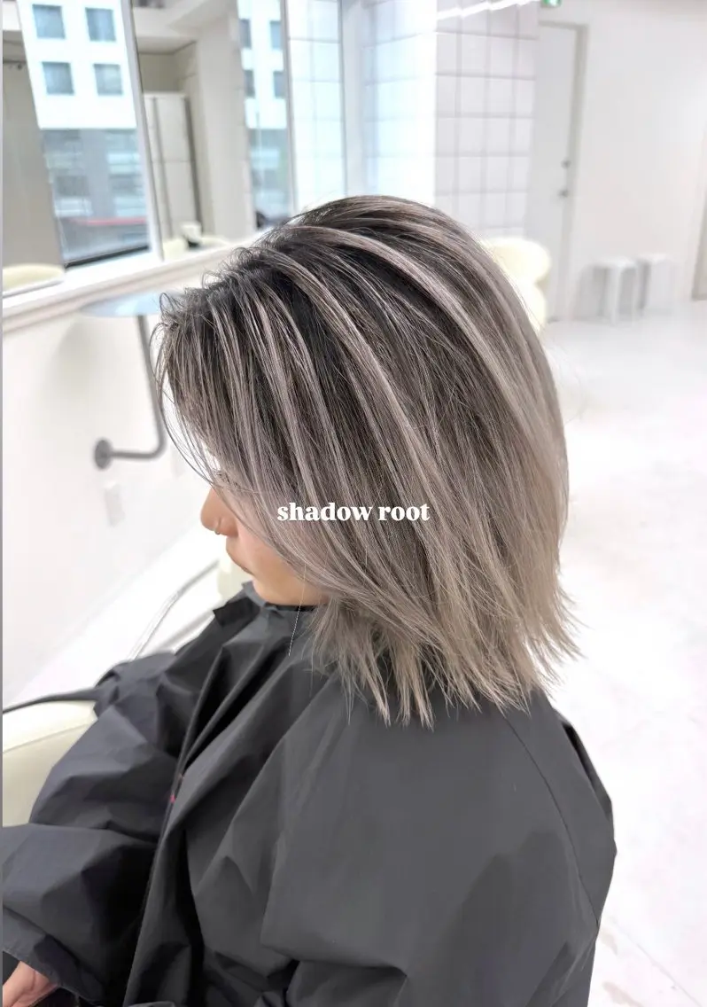 セミロング ヘアカラー トリートメント 《店長》欧米風/デ ザインNO.1/雅のヘアスタイル