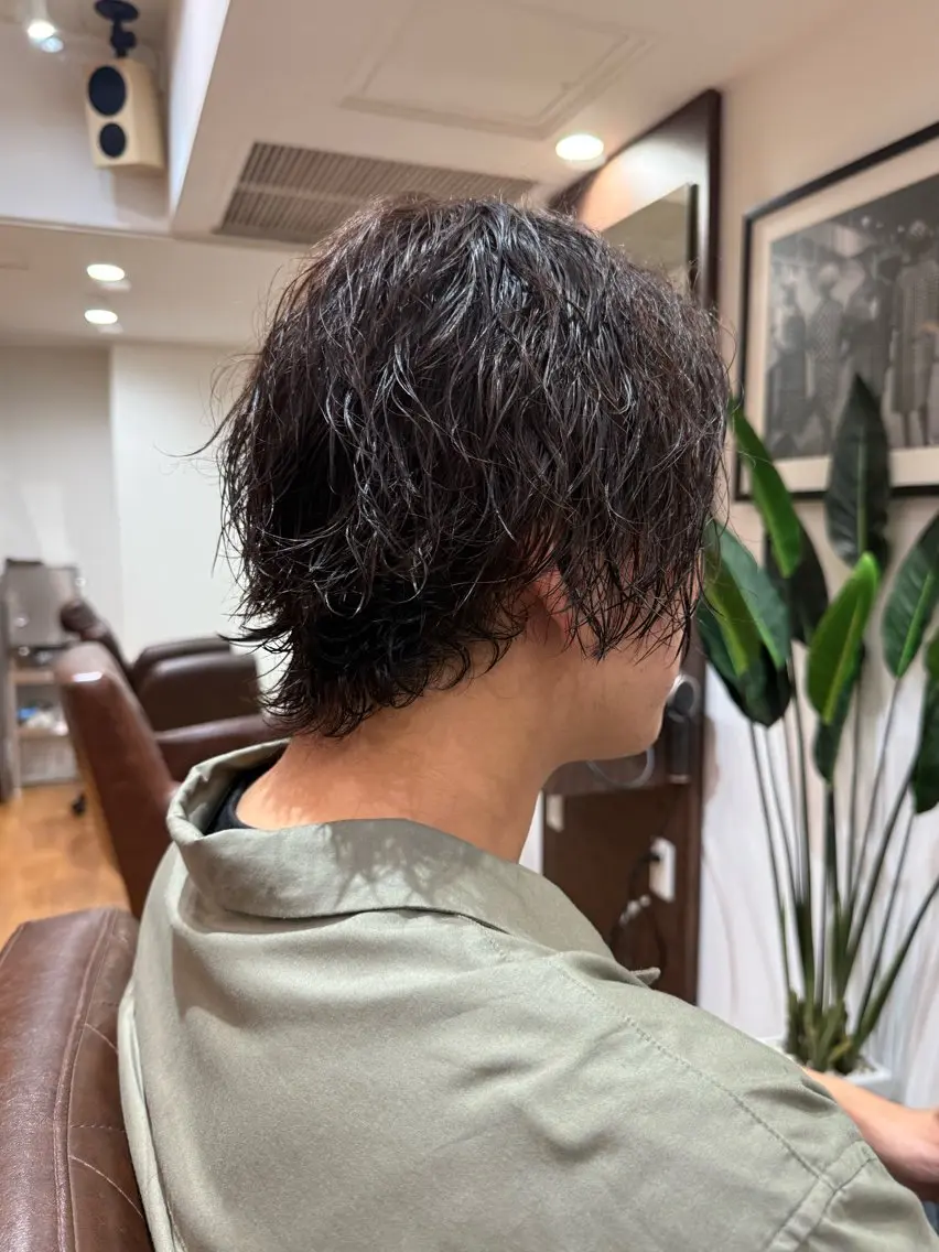 パーマ メンズ モモ モデル様募集のヘアスタイル