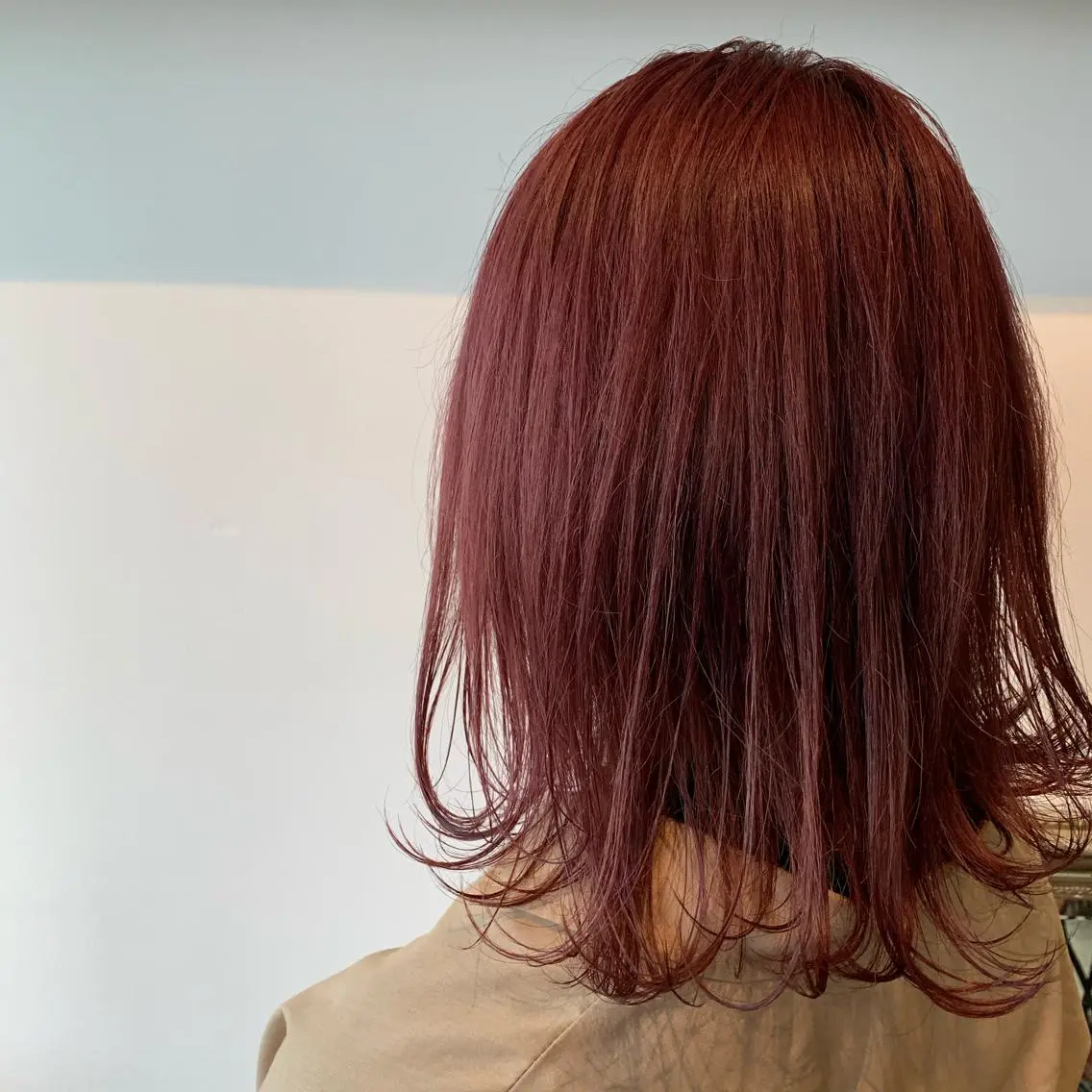 ミディアム カラー ヘアカラー トリートメント 山崎 澪 レイヤーカット/大宮のヘアスタイル