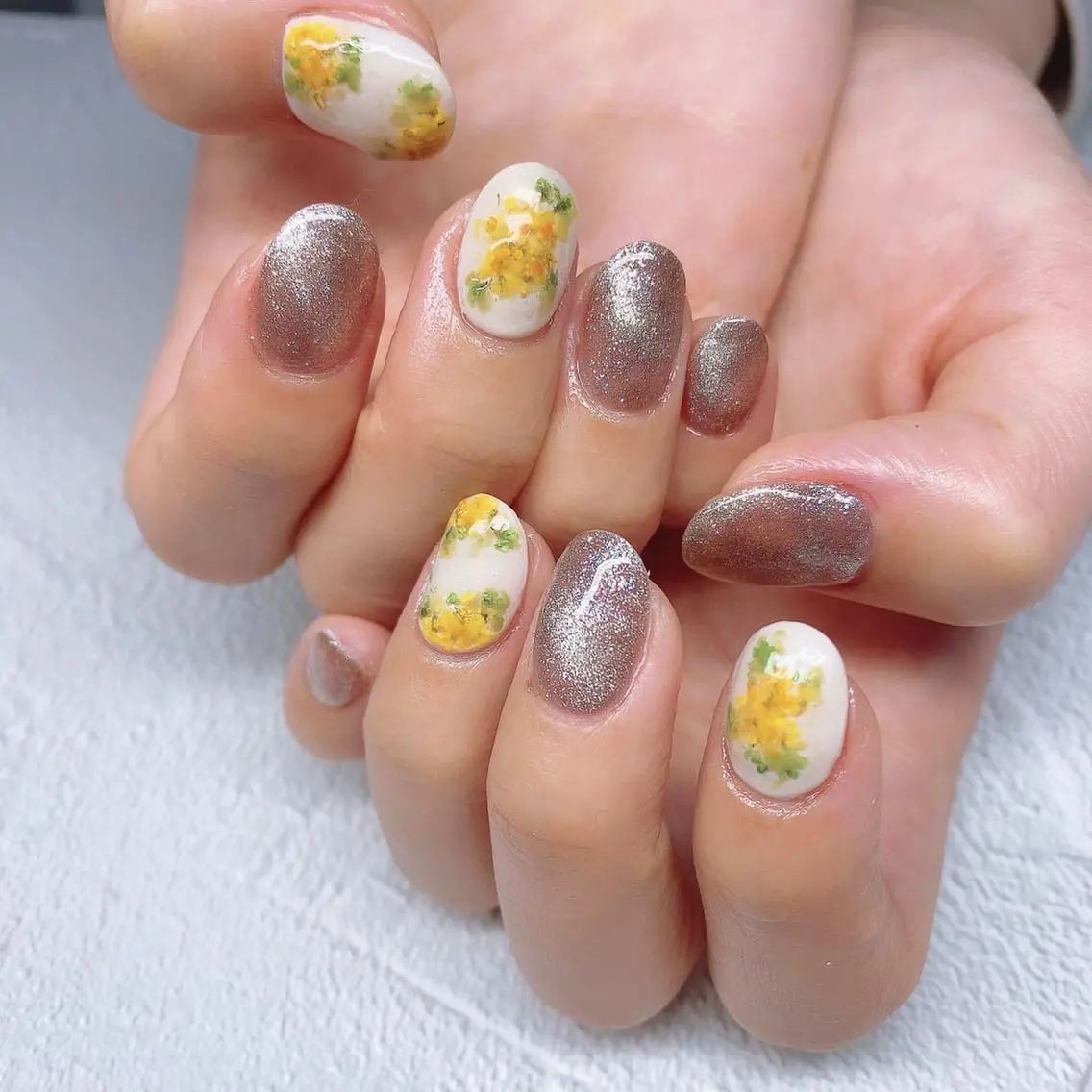 ネイル 渋谷／チップ長さ出し 👑アプレgel-xのネイルデザイン