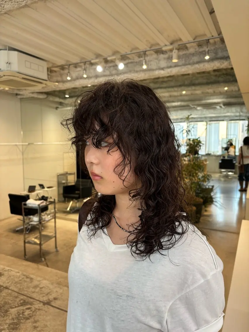 セミロング パーマ カット パーマ トリートメント ANY/須田麻人 /パーマスタイルのヘアスタイル