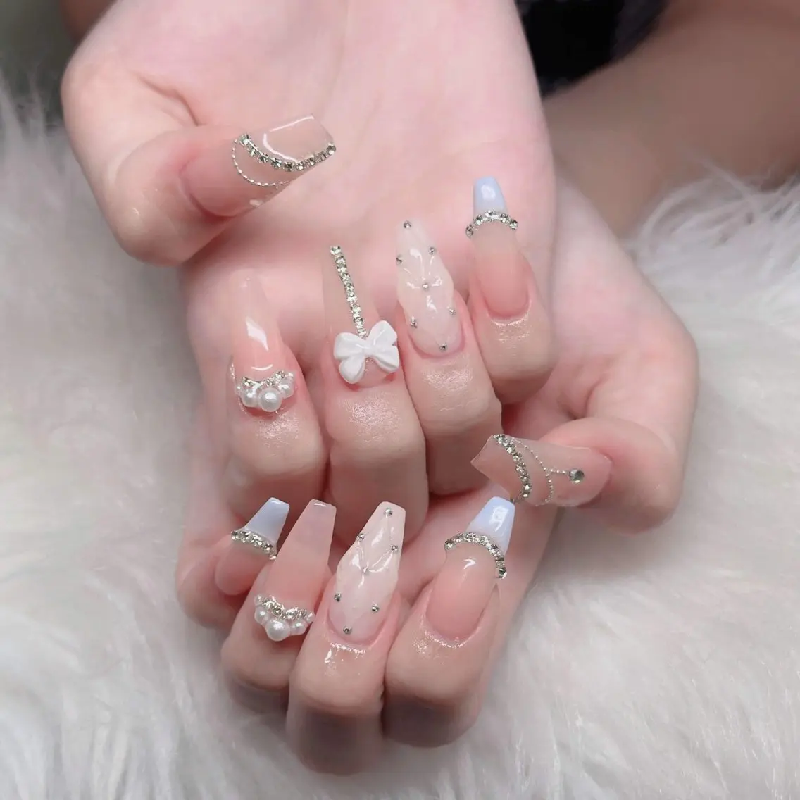 ネイル アートネイル 韓国ネイル 持ち込み ワンホンネイル ハンドネイル Lenie Nail Salonのネイルデザイン