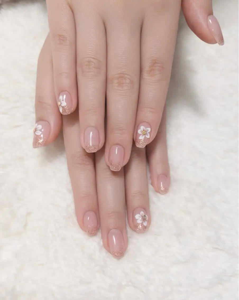 ネイル 桜ネイル オフィスネイル 春ネイル nail lumièreのネイルデザイン