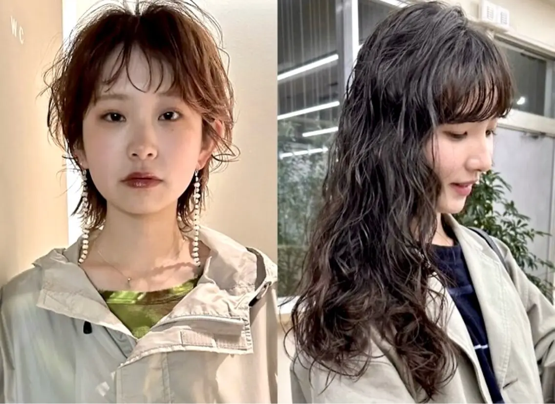 ミディアム パーマ カット パーマ トリートメント 矢場町/栄/上前津/ 佐藤祐希のヘアスタイル