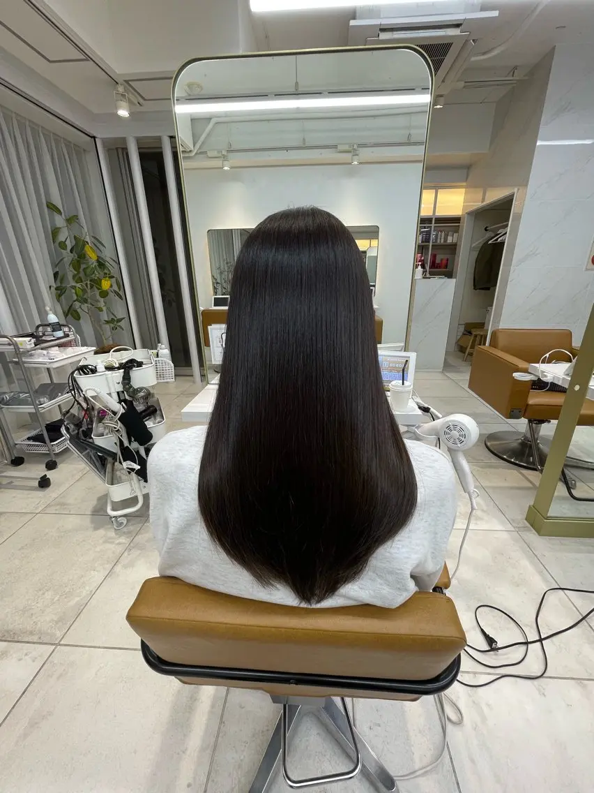 ロング 中顔面短縮 顔まわり新田大翔のヘアスタイル