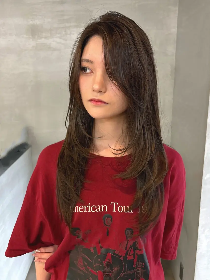 ロング レイヤーカット 👑似合わせレイヤー が好評👑佐久田のヘアスタイル