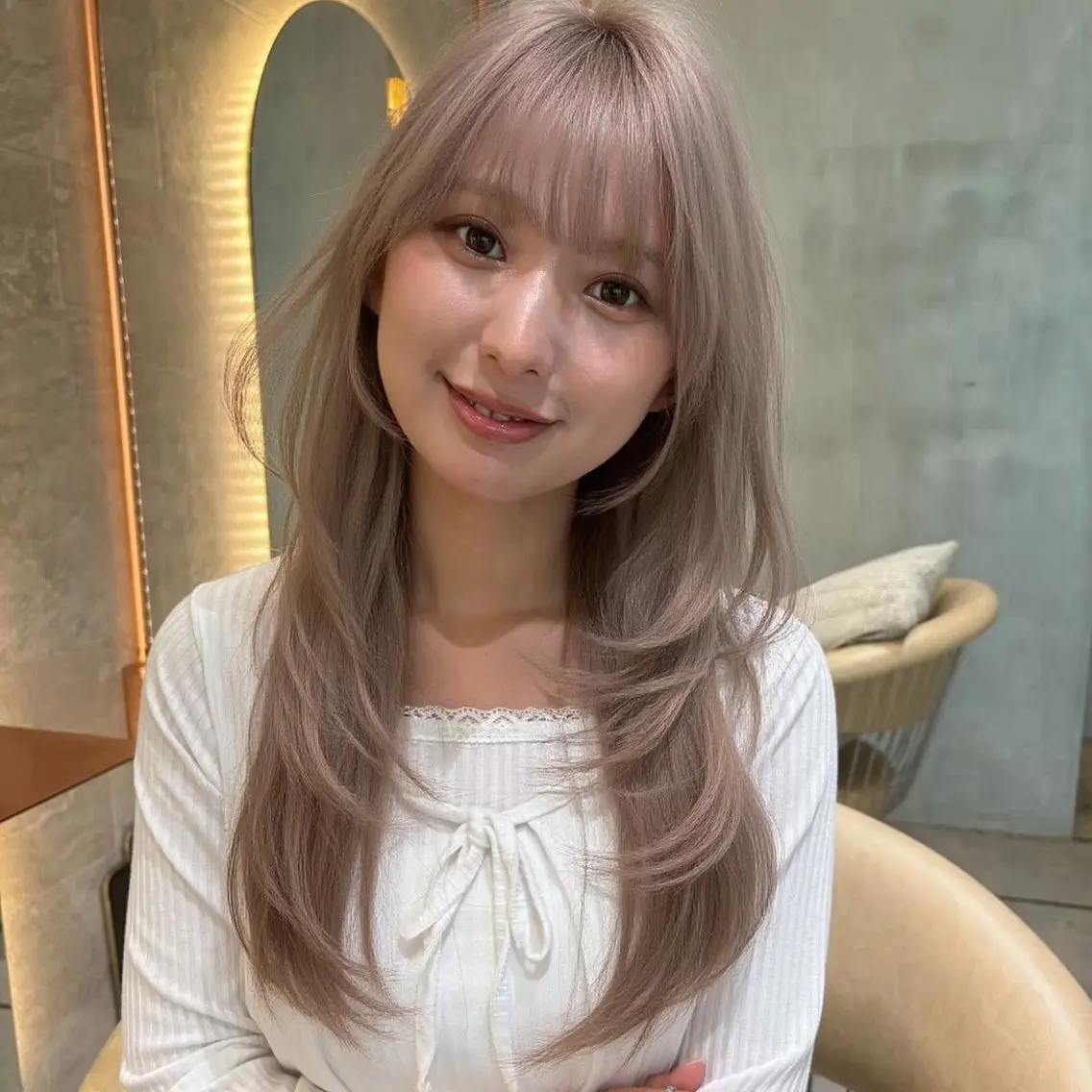ロング カット ヘアカラー トリートメント 🦋高屋敷陸🦋 レイヤー/ハイトーンのヘアスタイル