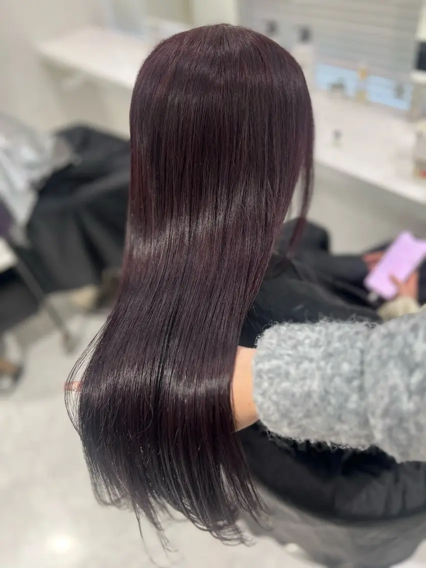 ロング カラー ブリーチ ラベンダーカラー ブリーチなしカラー トリートメント ヘアカラー ブリーチなし特化 美容師💖SAE💖のヘアスタイル