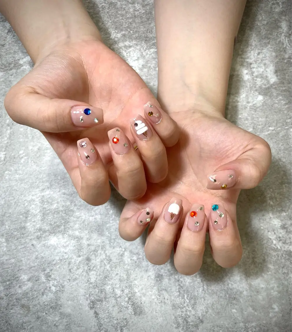 ネイル アートネイル 持ち込み nail moanaのネイルデザイン