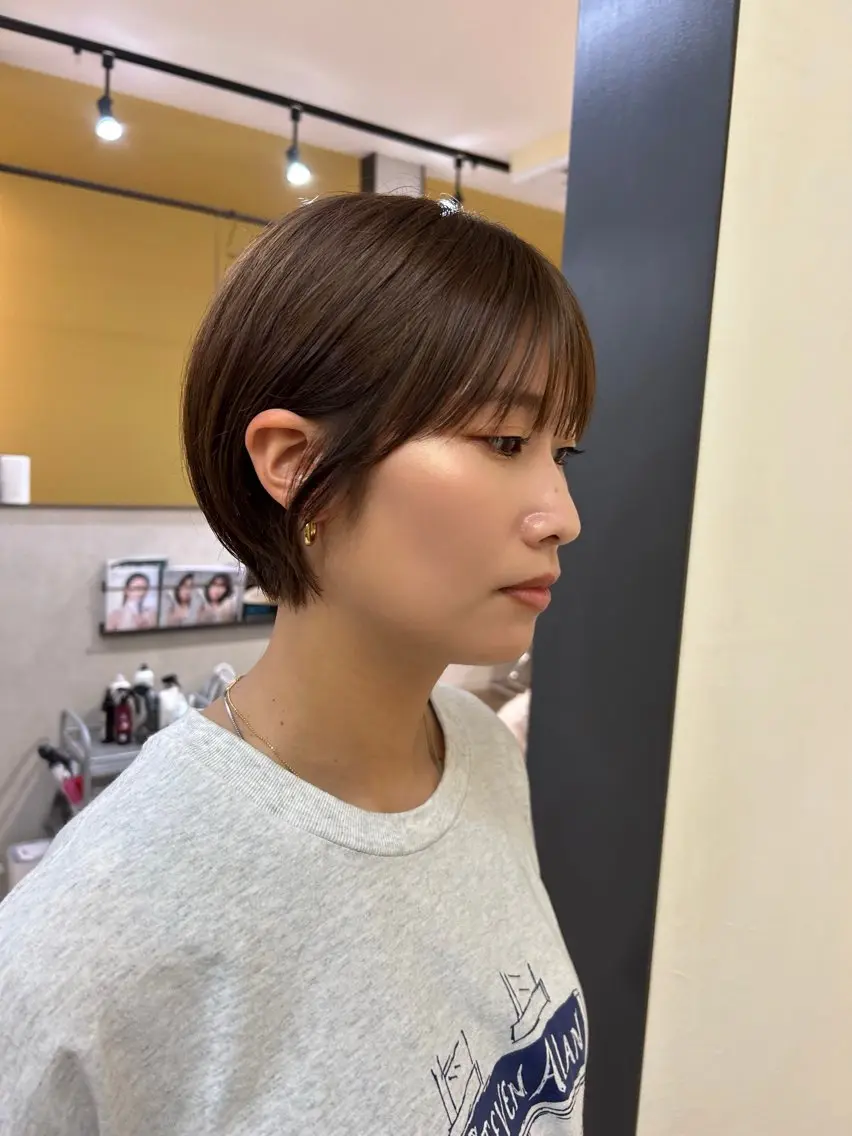 ショート カラー ショートボブ ボブ ショートヘア カット トリートメント hubhair レイヤー/透明感のヘアスタイル