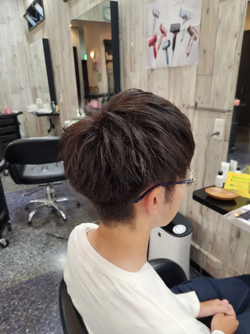 メンズ カラー カット ヘアカラー 岩瀬 未来のヘアスタイル