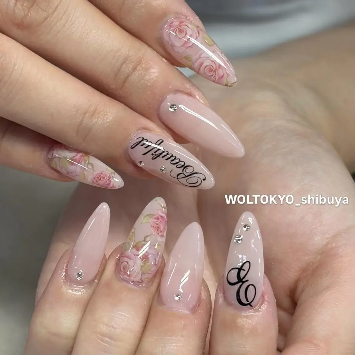 ネイル ハンドネイル WOLTOKYO池袋 🌙韓国ワンホンのネイルデザイン