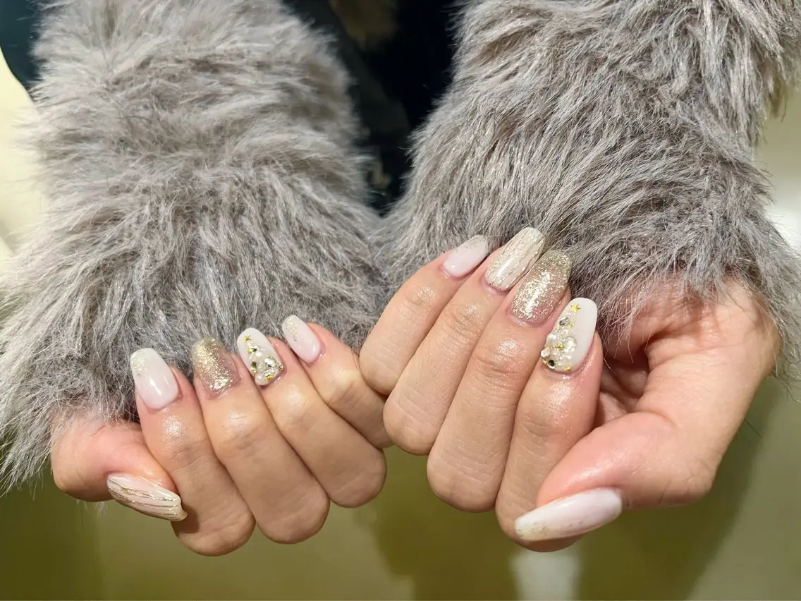 ネイル 冬ネイル クリスマス kiki nail &brow二子玉川のネイルデザイン
