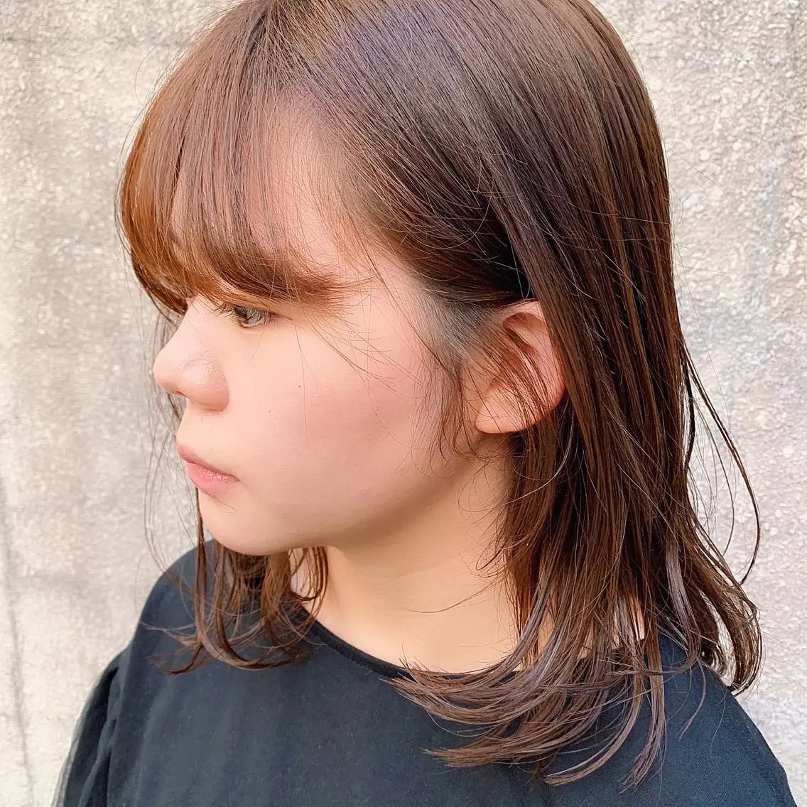 ミディアム カラー 中川 竜誠のヘアスタイル