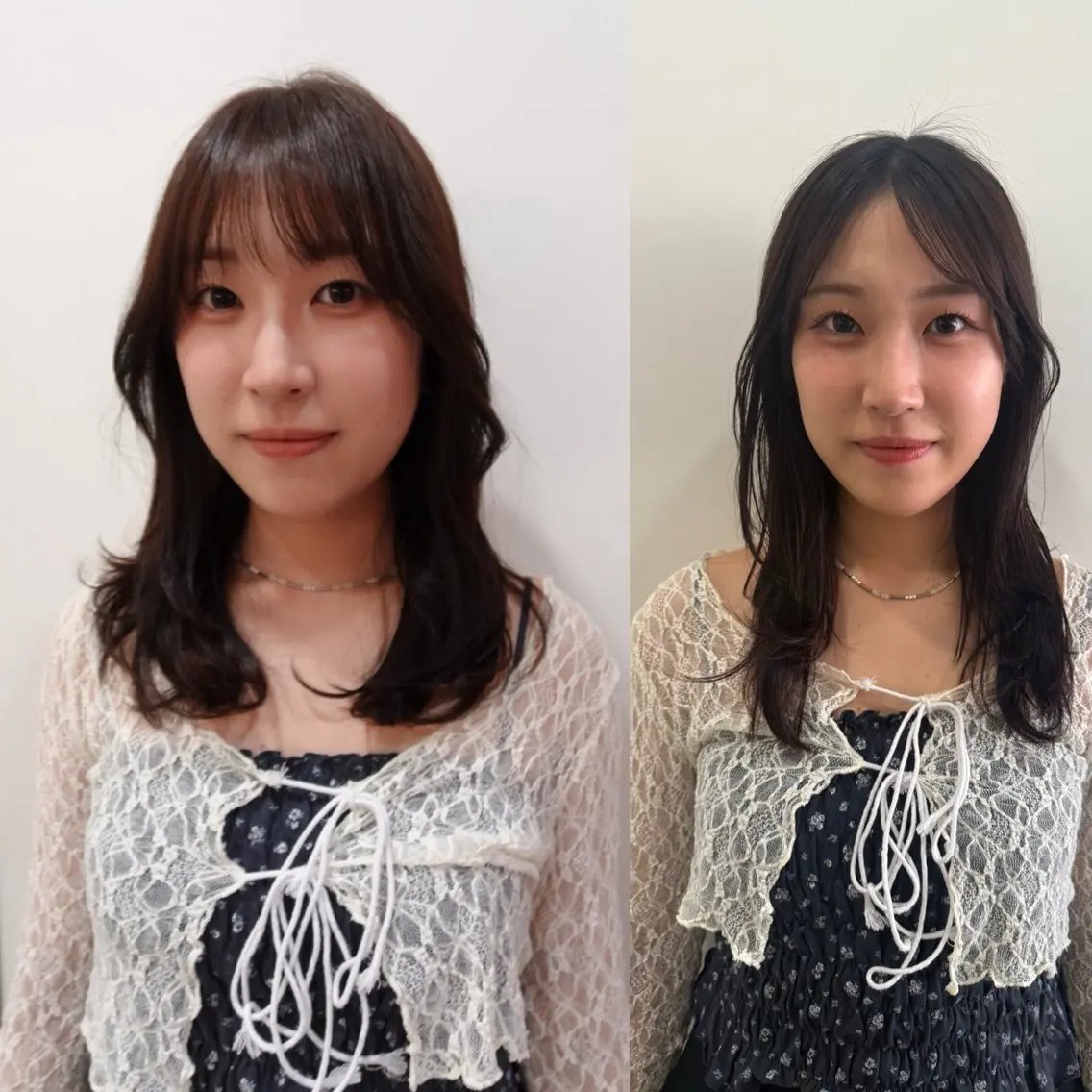 ミディアム 似合わせカット 顔タイプ診断 【骨格診断】佃 知南のヘアスタイル