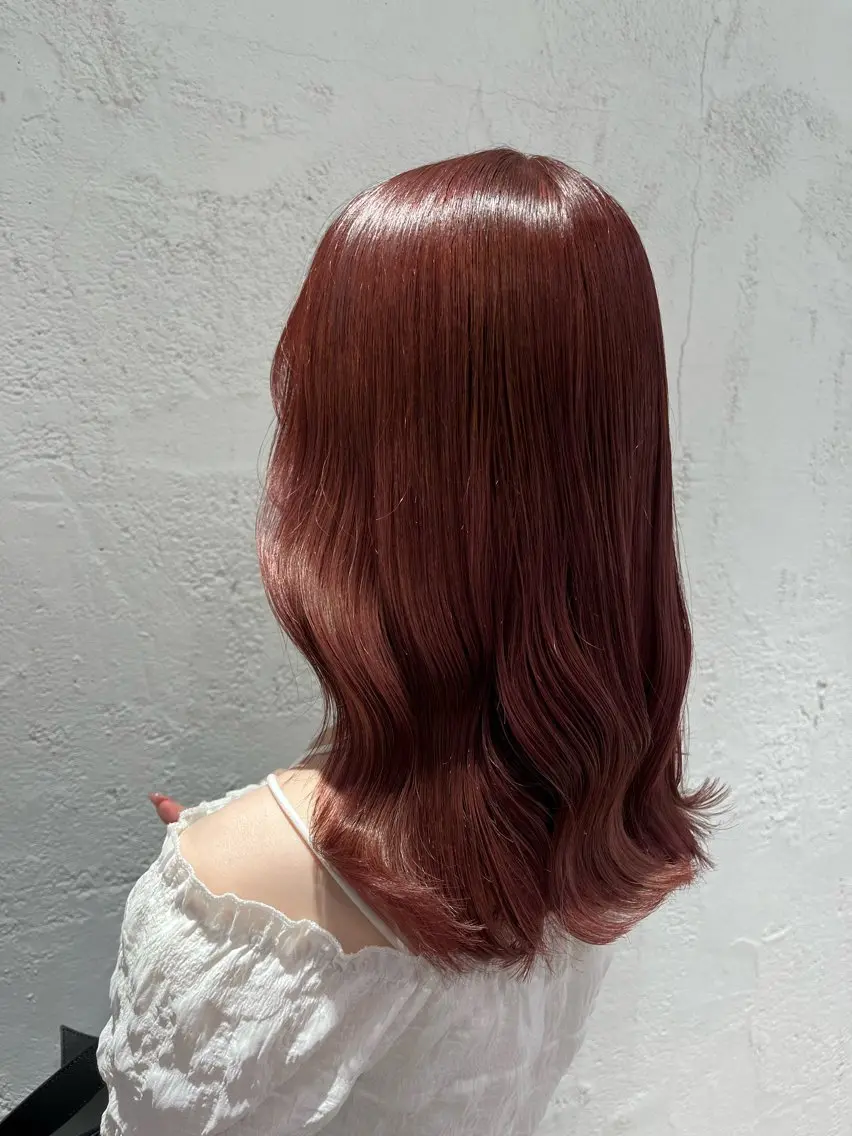 ミディアム カット ヘアカラー トリートメント 顔まわり🤍小顔 カット🤍みさきのヘアスタイル