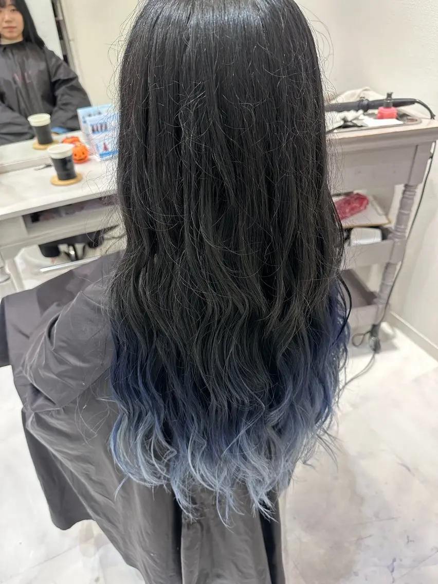 ロング カラー グラデーションカラー 💘韓国カラー💘 クルミのヘアスタイル