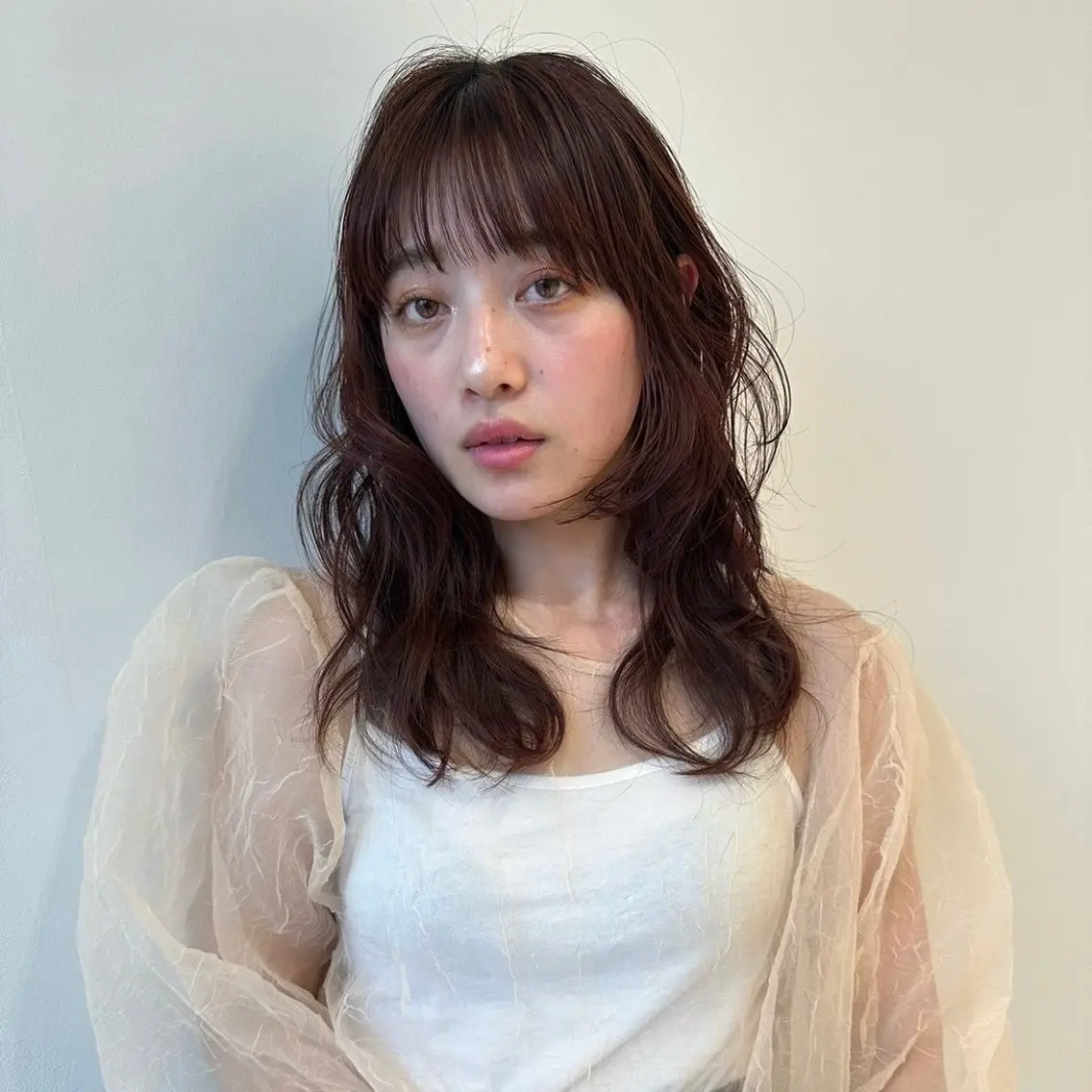 ロング ヘアカラー ヘッドスパ 艶カラー/中崎町/ マナ🌼のヘアスタイル