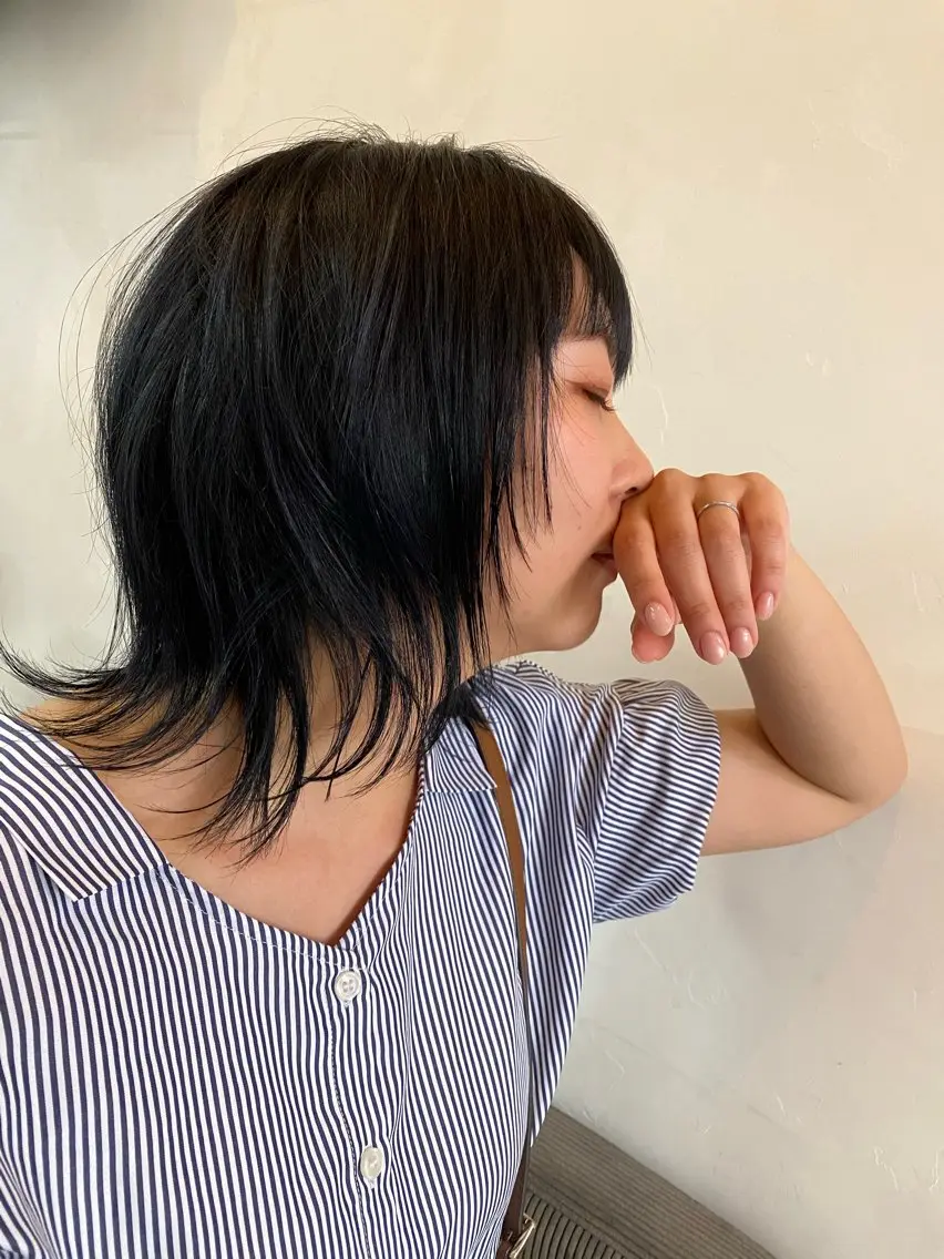 ショート ウルフカット ヘアーサロン アルカンシエルのヘアスタイル