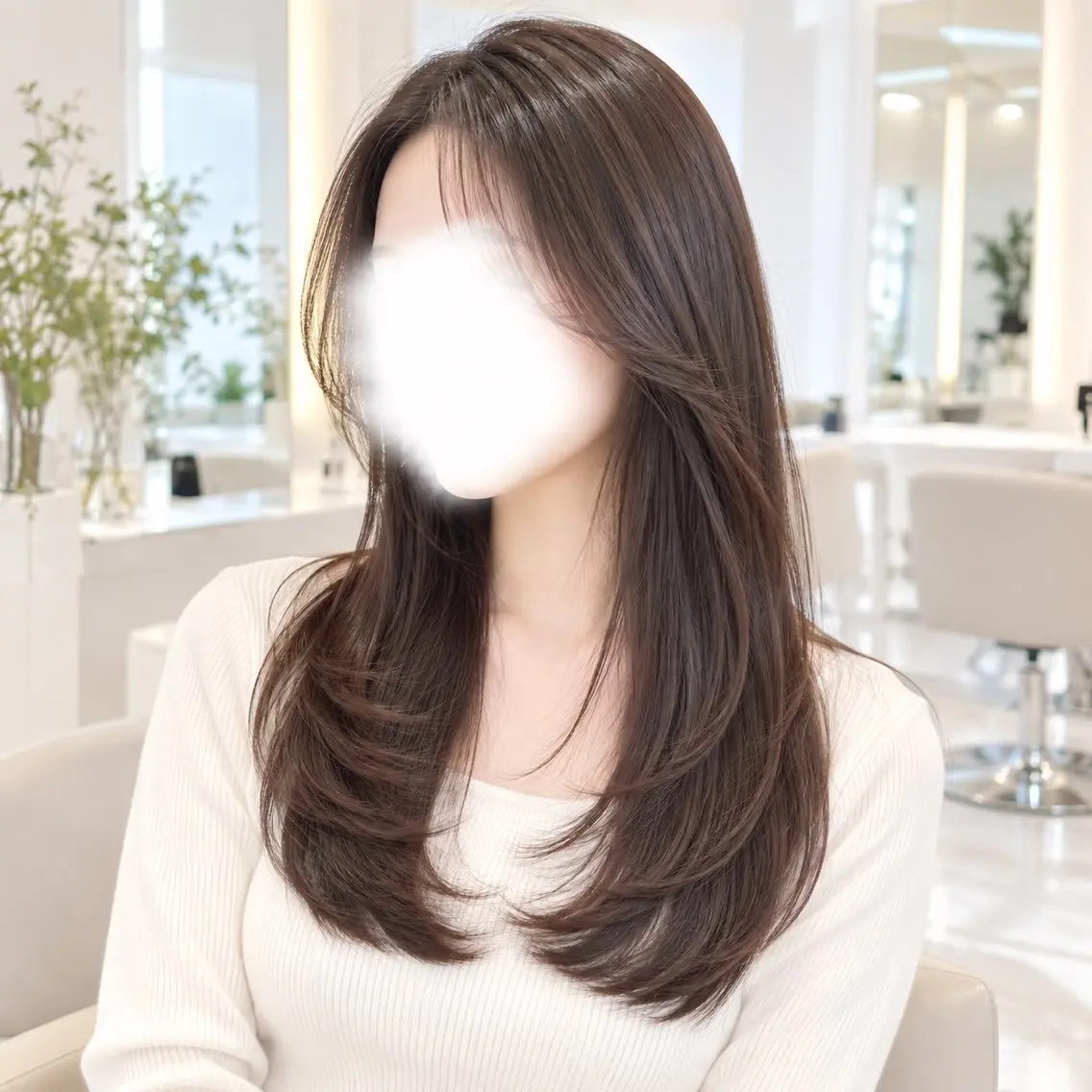 🩵レイヤー/似合わせカット＋髪質改善TR🫧艶髪コース✨の写真