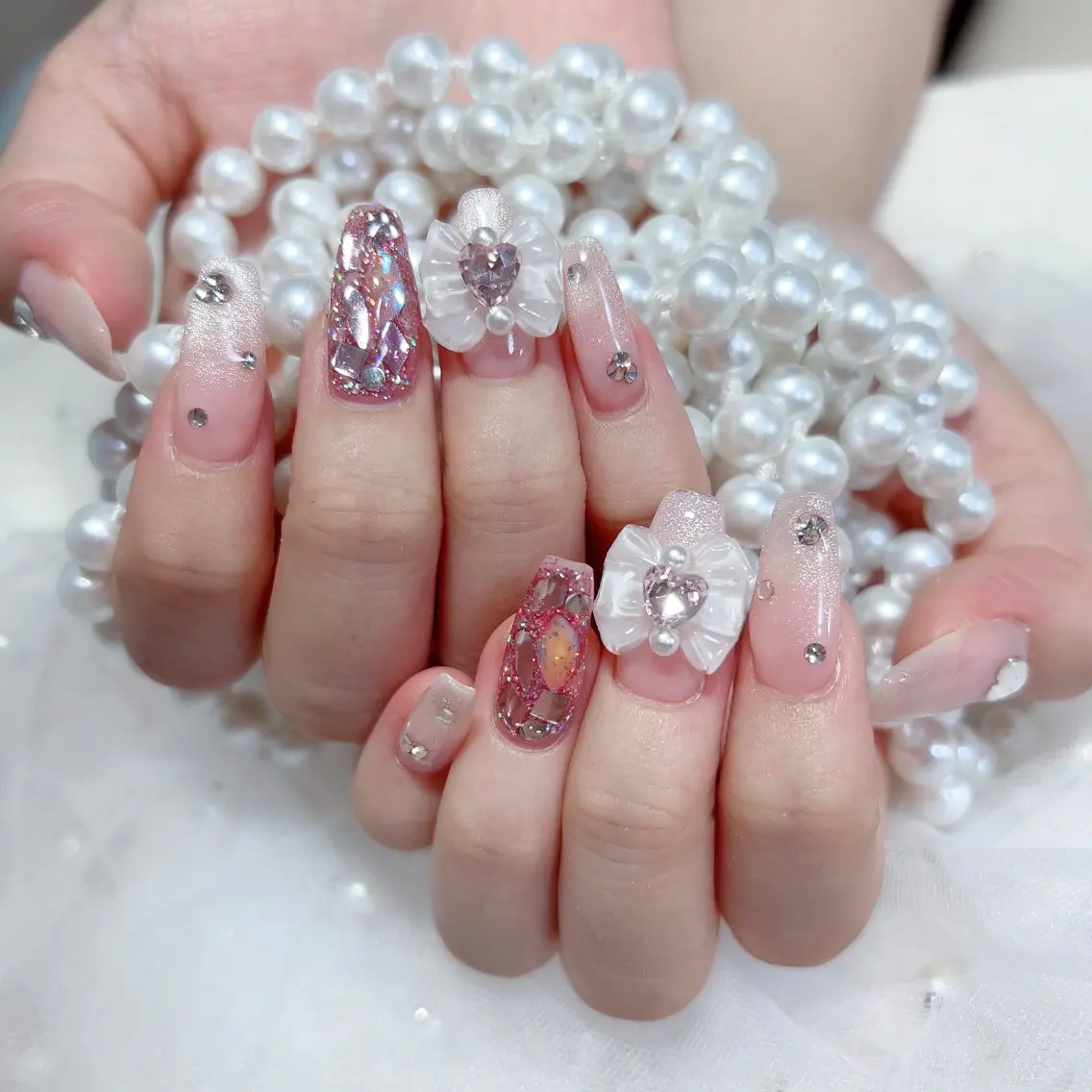 ネイル ハンドネイル M 🌷Nail 長さだし専門店のネイルデザイン
