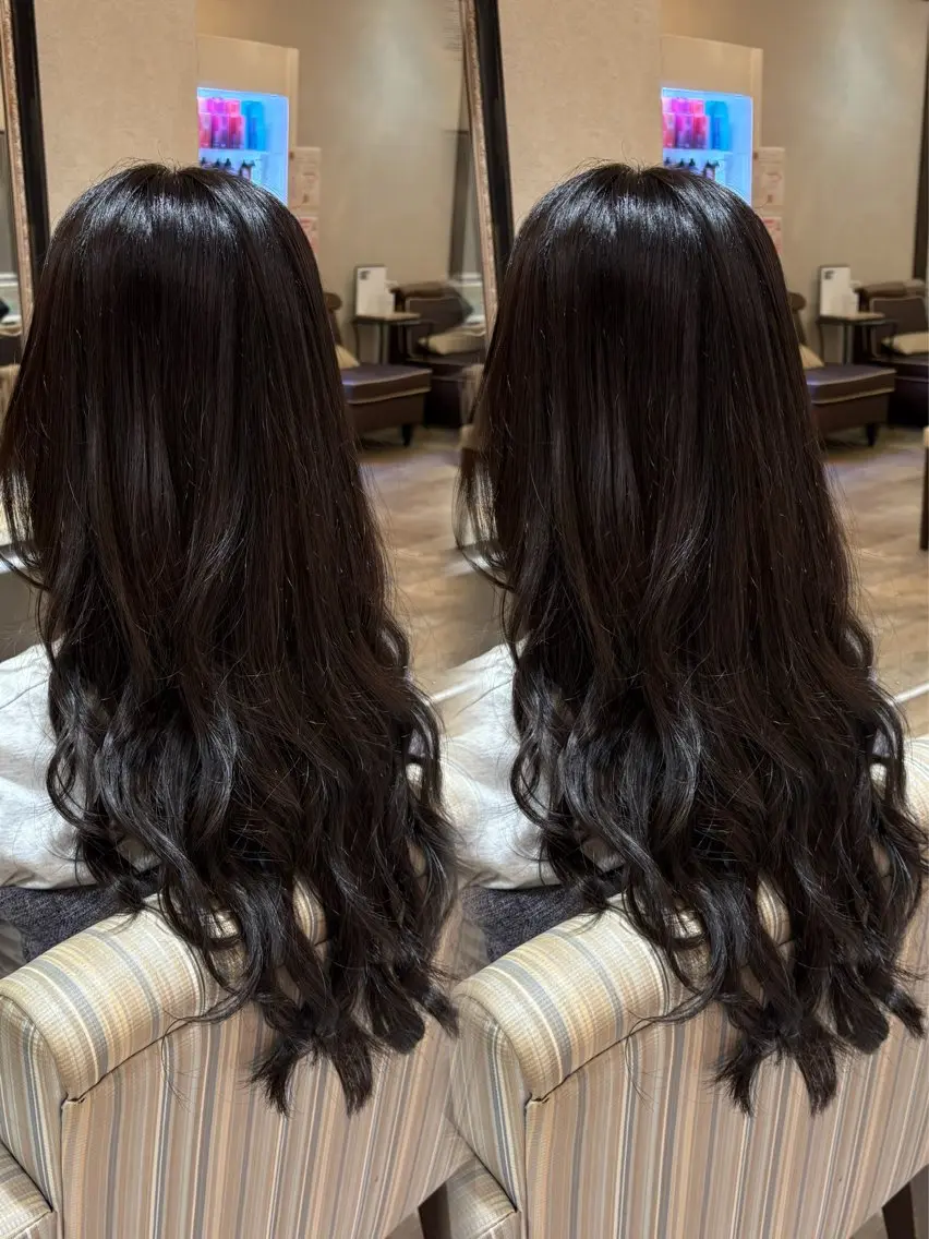 ロング ヘアカラー 杉本 奈々美のヘアスタイル