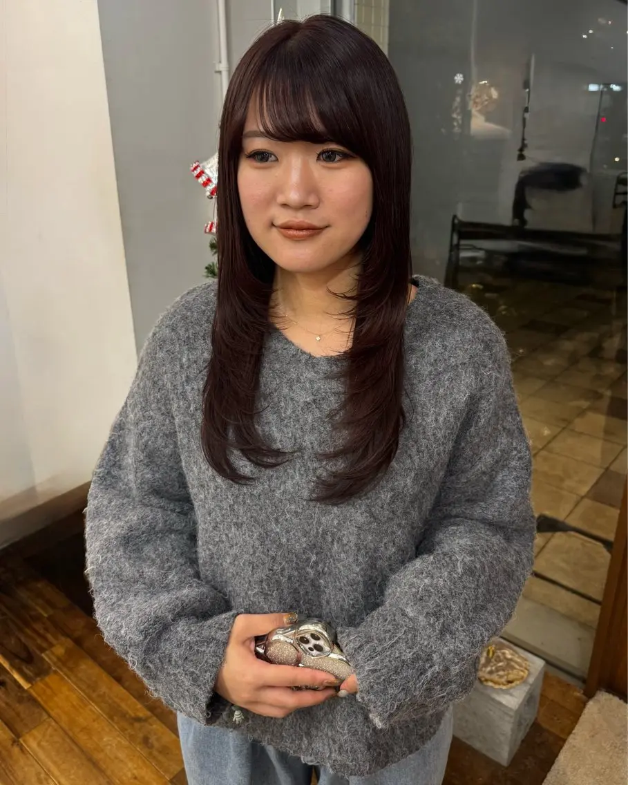 ロング カラー ヘアカラー たけかわ みちのヘアスタイル