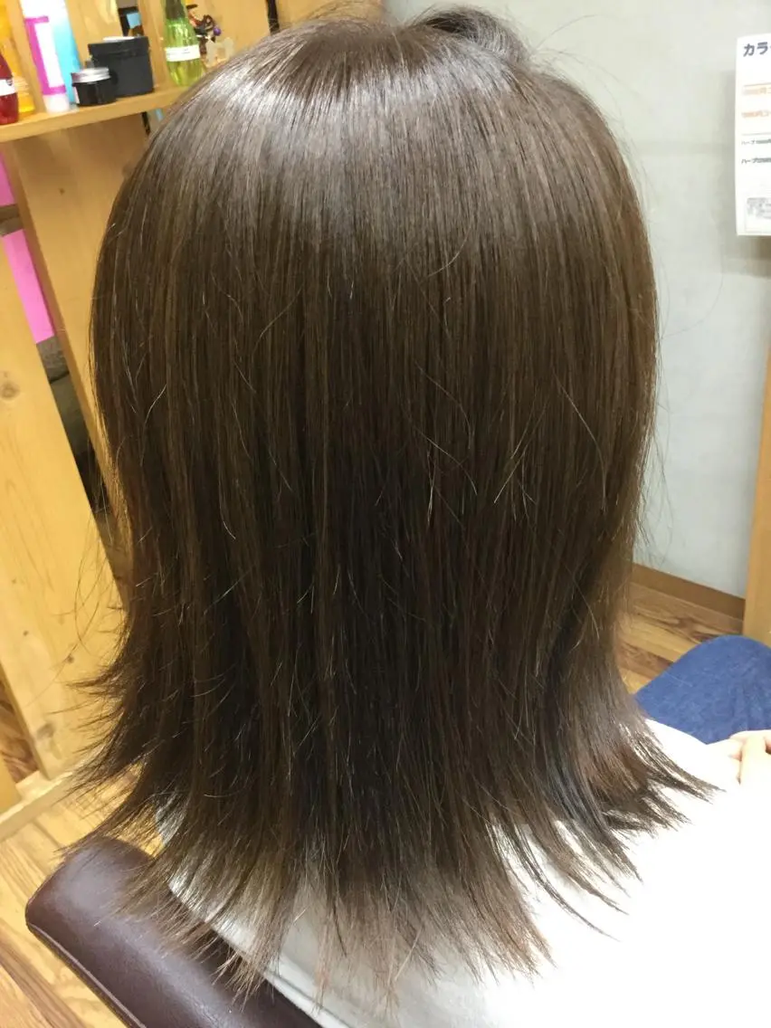ボリュームコントロールストレートパーマの写真
