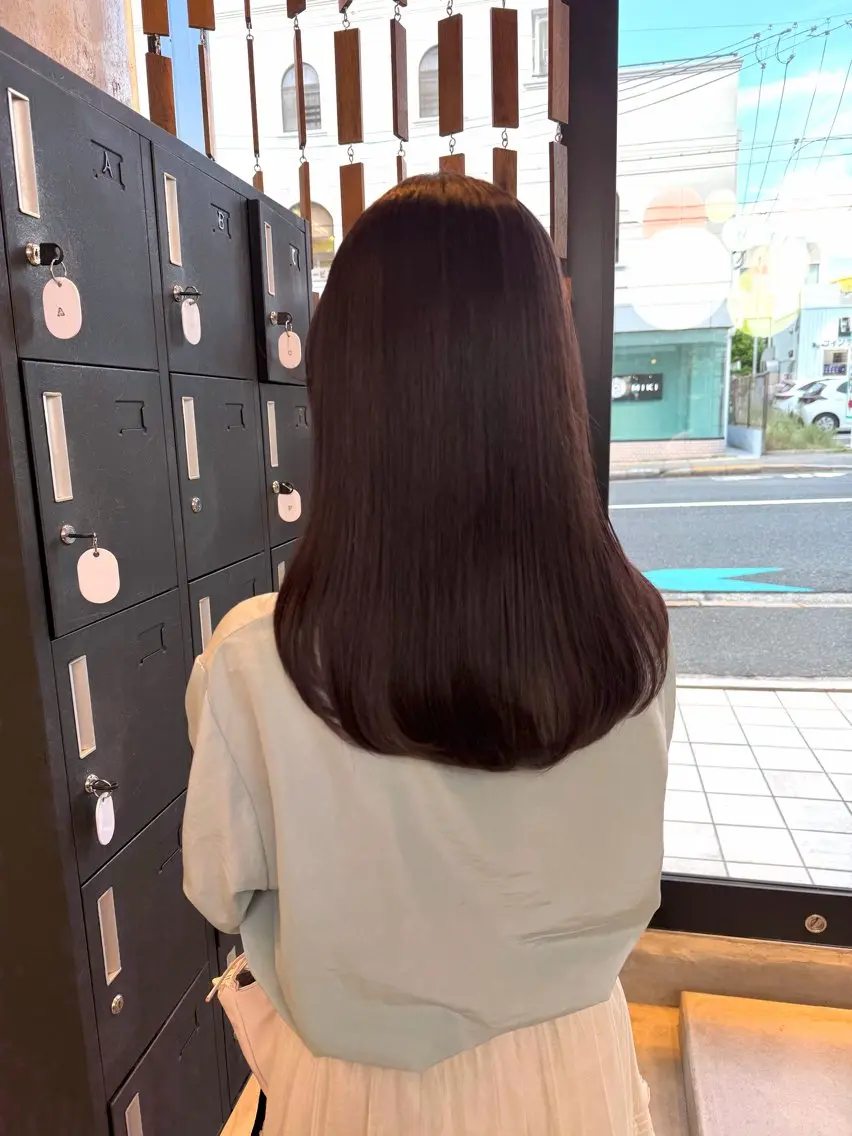 セミロング カラー カット ヘアカラー haruka ♡レイヤー/透明感のヘアスタイル