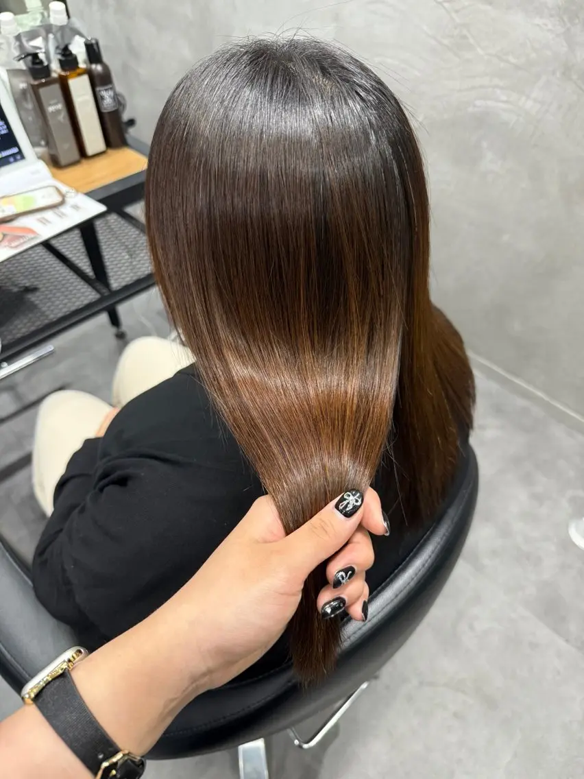 セミロング パーマ maco /カラー・縮毛矯正のヘアスタイル
